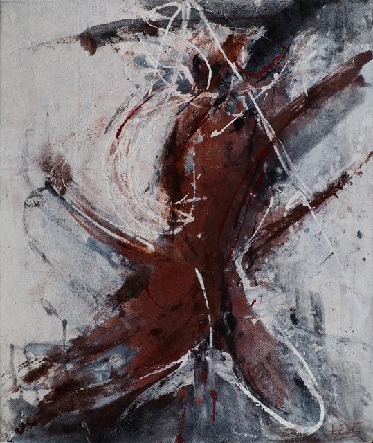 Ratte am Stiel / Rat on a Stick - 2025 | 58x50cm | acrylic, oil on canvas